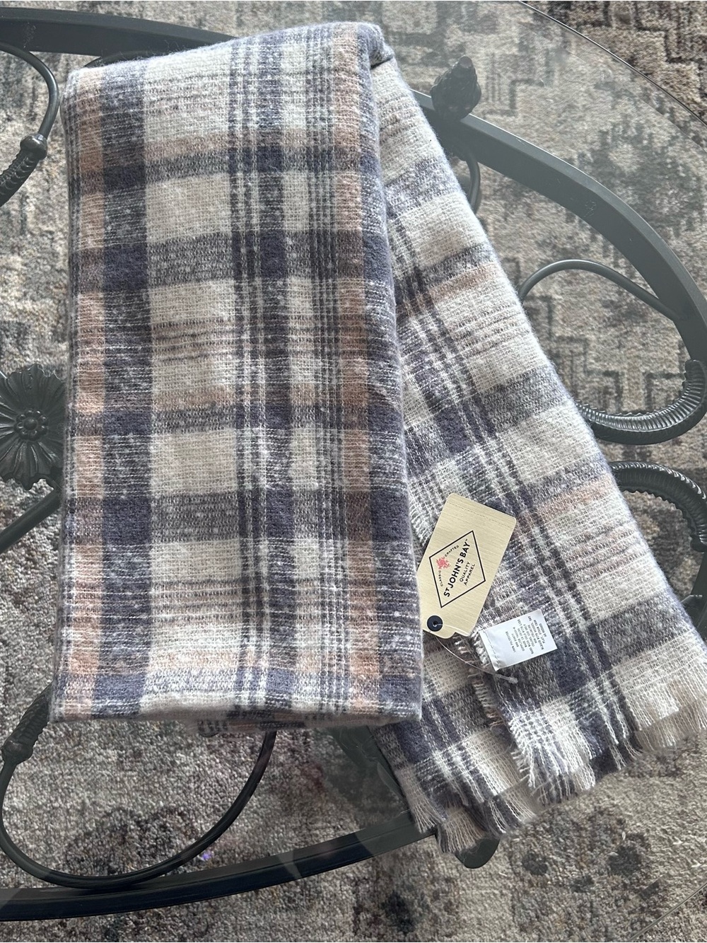 St. John’s Bay "Lauren Plaid" Blanket Scarf/Wrap